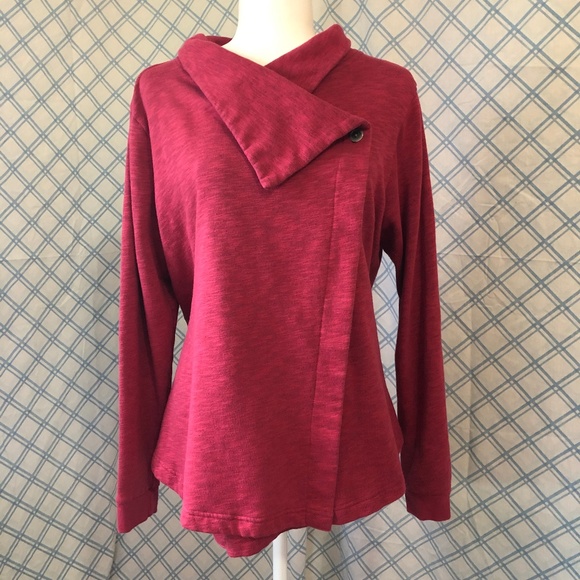 Columbia Tops - Columbia Down Time Wrap Red Orchid Heather -  XL